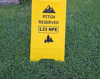 Pitch Reservation Sign Personalised