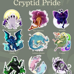 Pegatinas de orgullo sutil de Cryptid