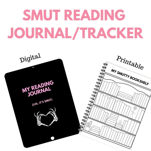 SMUT Digital Reading Journal | Book Lover Gift | Romance Reader