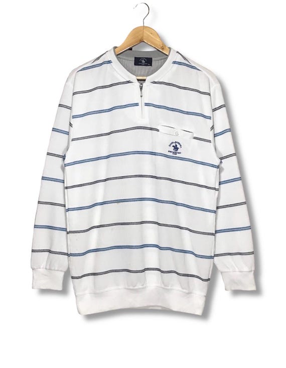ジャケット・アウター 90's SANTA BARBARA POLO&RACQUET CLUB Vintage 90s Polo Santa Barbara Sweatshirt Half Zip Big Logo