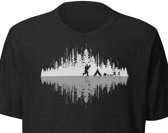 Sasquatch Camping T-Shirt: Bigfoot Yeti Graphic Tee