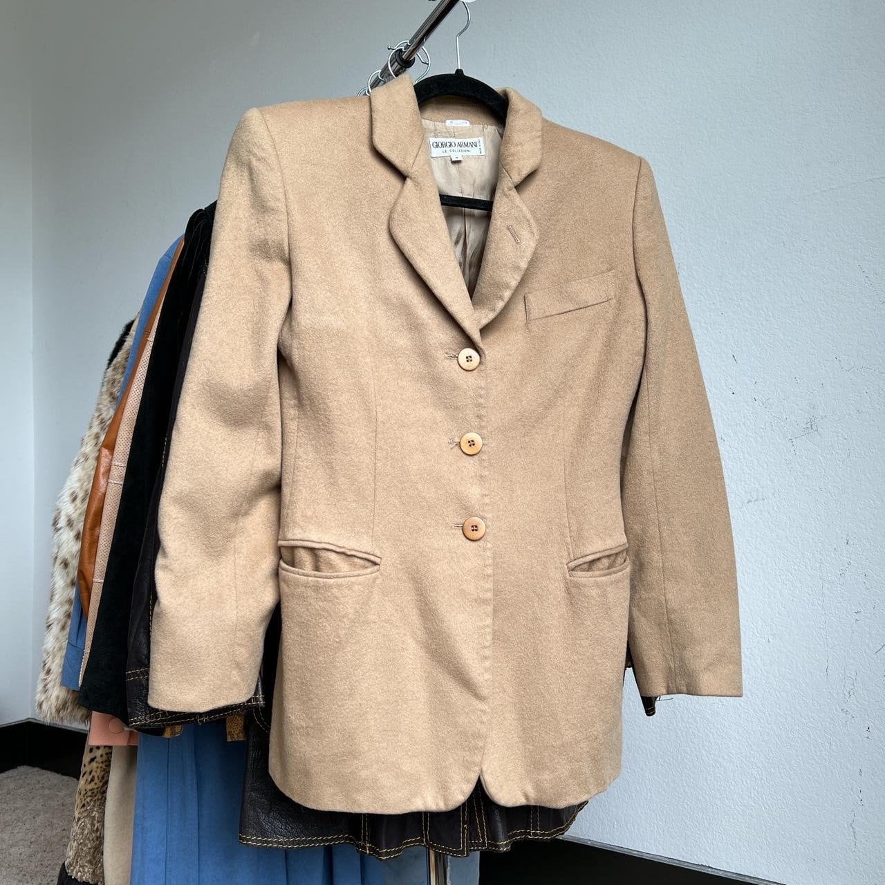 90s Armani Overcoat - Etsy