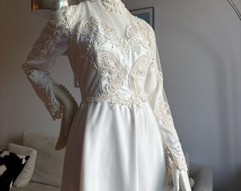 Vintage Victorian style wedding gown