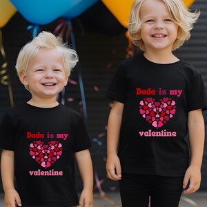 Valentines Day youth shirt Toddler shirt Heart shirt Valentines Day kids shirt image 2