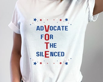T-shirt med förespråkare för de tystade: Social rättvisa, jämlikhet