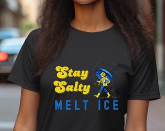Koszulka Stay Salty Melt Ice | Koszulka anty-ICE, koszulka anty-Trump, koszulka o prawach człowieka, koszulka o imigracji