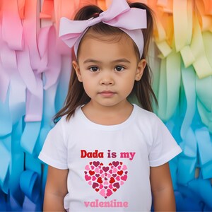 Valentines Day youth shirt Toddler shirt Heart shirt Valentines Day kids shirt image 1