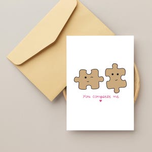 Puzzel | Jij maakt mij compleet | Digitale kunst | Liefde | Valentijn
