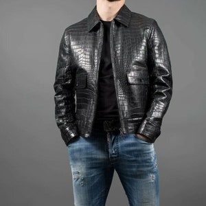 VINTAGE CROCODILE JACKET - C05, Men's Fashion, Coats, Jackets and