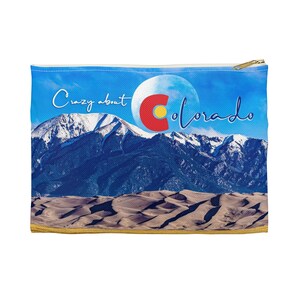 Colorado Sand Dunes Accessory Pouch: Small Cosmetic Travel Bag