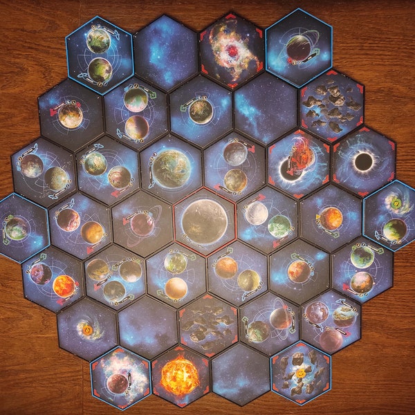 Twilight Imperium 4 Magnetic Hex Tiles Game Board