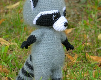 Crochet raccoon