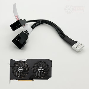 Asus RX 6600 6600XT 6700XT 5-Pin-Lüfteradapter Deshroud gGPU-Kabel