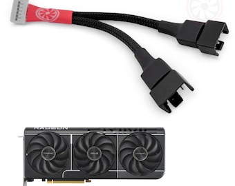 Cable adaptador de ventilador Deshroud de 7 pines para Asus Prime RX 9060/9070 XT OC