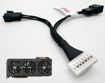 Cable adaptador PWM de 7 pines TUF para Asus RTX 3060, 3070, 3080 Ti y 3090