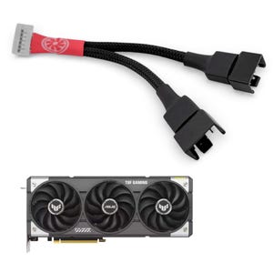 Cable adaptador PWM de 7 pines para Asus TUF RTX 9060/9070 XT