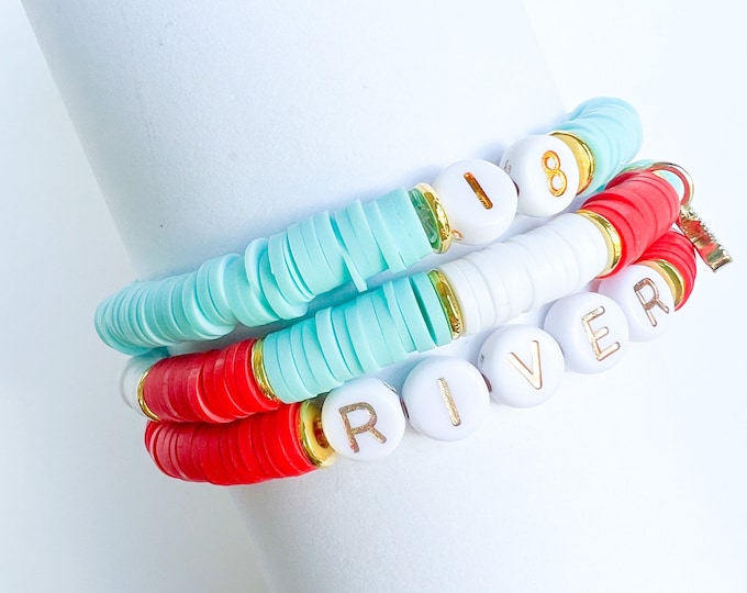 Game Day Bracelets | Game Day Stacks | Team Bracelets | Personalized Bracelets | Name Bracelets | Number Bracelets | Custom School Bracelets