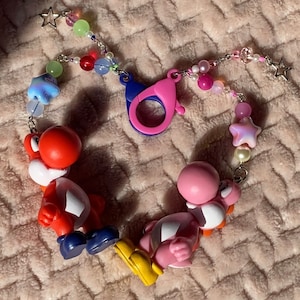Yoshi Star Keychains