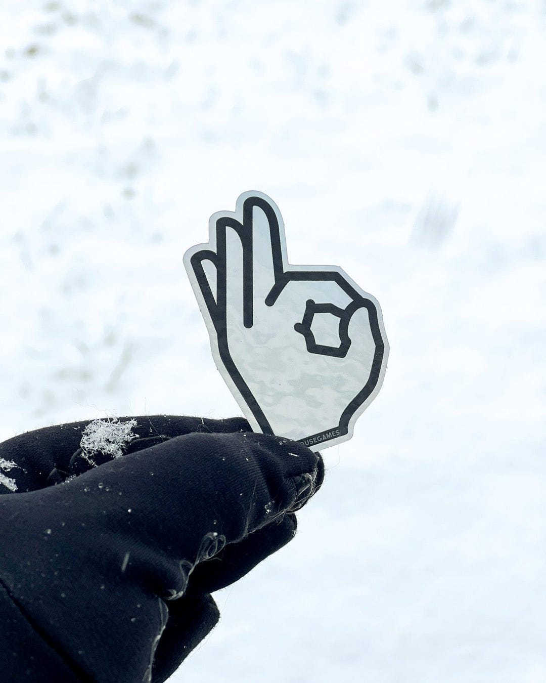 OK Sign Holographic Sticker | Funny Hand Gesture Decal | Waterproof ...