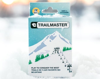 Trailmaster Card Game | Gift for Skier | Skiing Card Game | Apres Ski | Ski Novelty Items | Winter Game Night | Winter Sports Gift