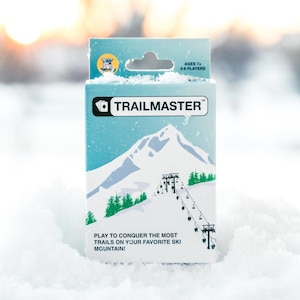 Trailmaster Card Game | Ski House Games | Strategy Ski Card Game | Mountain Adventure Game | Family Ski Gift | Après Ski Table Game