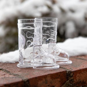 Ski Boot Shot Glasses (Set of 2) | Après Ski Barware | Ski House Games | Funny Ski Gift | Mountain Lodge Decor | Party Shot Glass Set