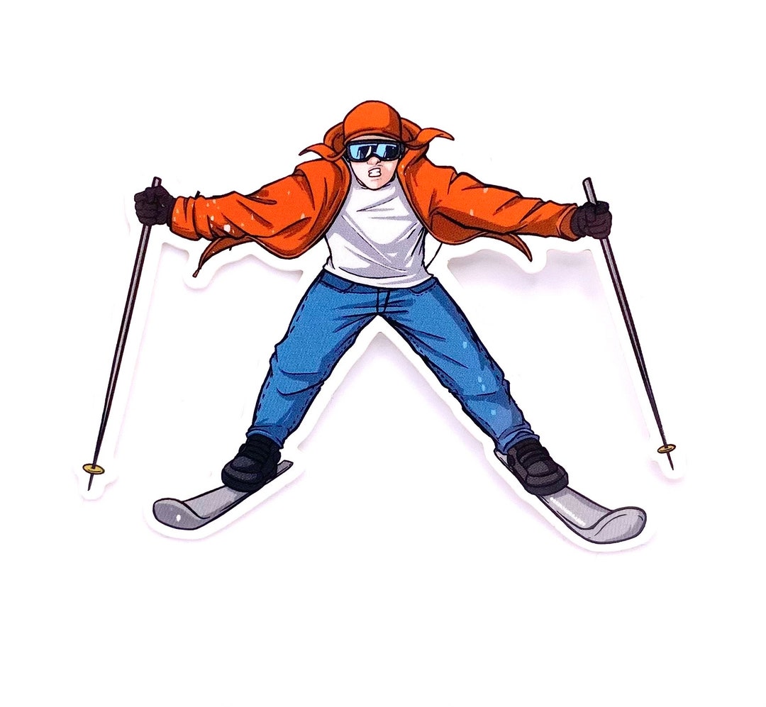 Jerry of the Day Sticker Ski Helmet Sticker Water Bottle Sticker Snowboard Helmet Sticker Helmet