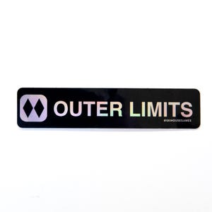 Outer Limits Killington Sticker | Double Black Diamond Trail Sign Decal | Vermont Ski Sticker | Gift for Skier | Après Ski Style | Holograph