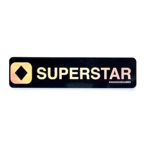 Superstar Holographic Sticker | Killington VT Sticker | Vermont Sticker | Trail Sign | Snowboard Helmet Sticker | Gift for Skiier | Vermont