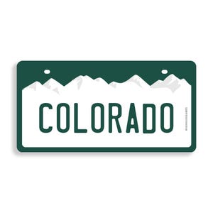 Colorado License Plate Sticker