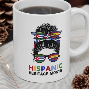 Trendy Hispanic Heritage Mug, Hispanic Heritage Month gift, Hispanic Heritage Month Mug for Hispanic Friend, Hispanic gift