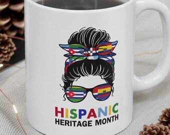 Trendy Hispanic Heritage Mug, Hispanic Heritage Month gift, Hispanic Heritage Month Mug for Hispanic Friend, Hispanic gift