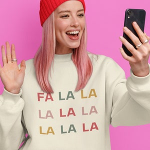 Topshop fa la la jumper hotsell