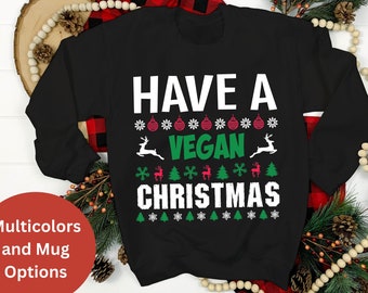 Vegan Christmas Vegan Christmas Jumper, Jumper for Vegan for Him