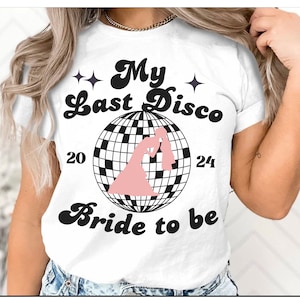 Lets go bride and bridesmaid shirt Disco Ball Baby Tee, Mirror Ball Tee, Womens Fitted Tee, Unisex Shirt, Y2K Clothing, Trendy Top, hen party shirt