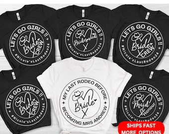 Western-Themen Hen Party T-Shirts, Team Braut Rodeo T-Shirt, Hen Party Shirts, Cowboy Party Shirts, Bachelorette Shirts, Cowgirl Braut Geschenke