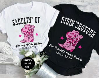 40th Western-Themed Birthday Shirt Cowgirl Sweatshirt 40th Cowboy Birthday Party Tee Shirts for Country Birthday Babe Tank top for Men Women