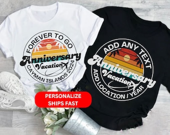 Custom Anniversary Vacation 2024 Shirts Making Memories Anniversary Family Matching Beach Island Cruise Trip Gifts for Men Women Boy Girl
