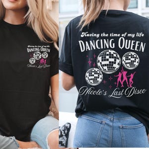 Trendy Last Disco Bachelorette Party Tee 90s Retro Team Bride Bachelorette VSCO Hen Shirts Disco Bride Bridesmaids Shirt Bridal Party Shirt