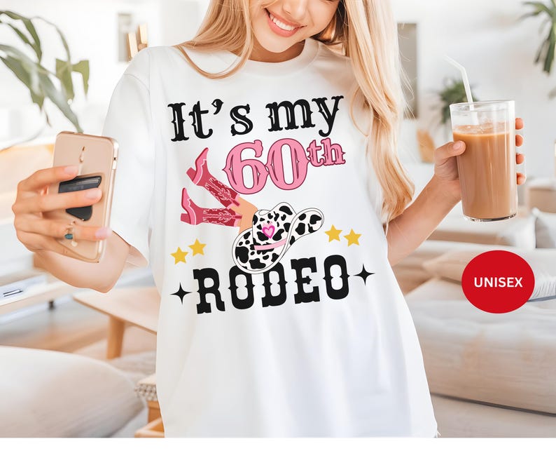 60th Western-themed Birthday Shirt Cowgirl Sweatshirt 60th Cowboy ...