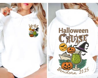 Custom Halloween Cruise Shirt | Matching Spooky Cruise Crew Tee | Witchy Family Ship Trip Shirt | Unisex Halloween Jumper Autumn Sweatshirt