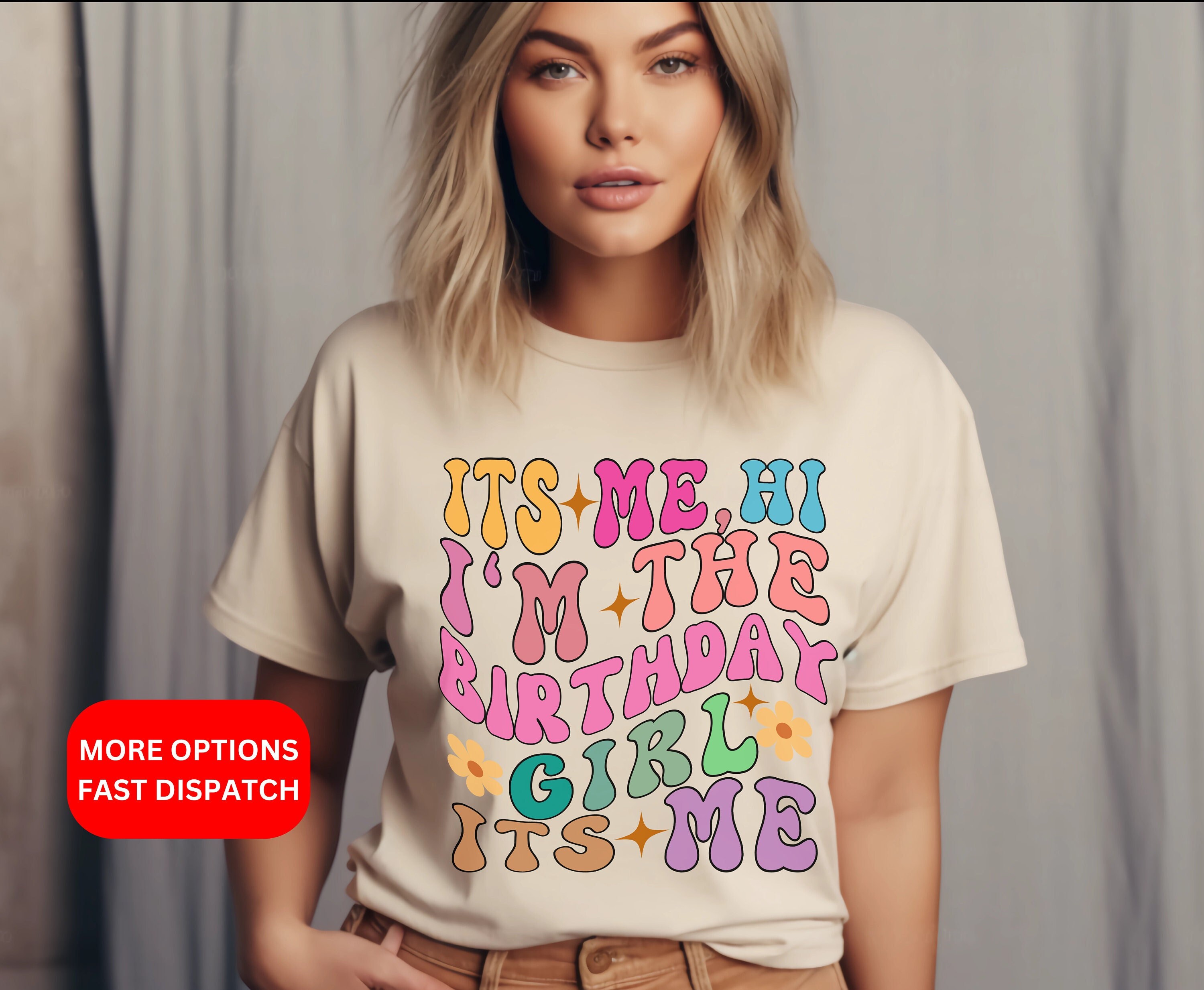 Trendy Birthday Girl Shirt Its Me Hi I display picture 1