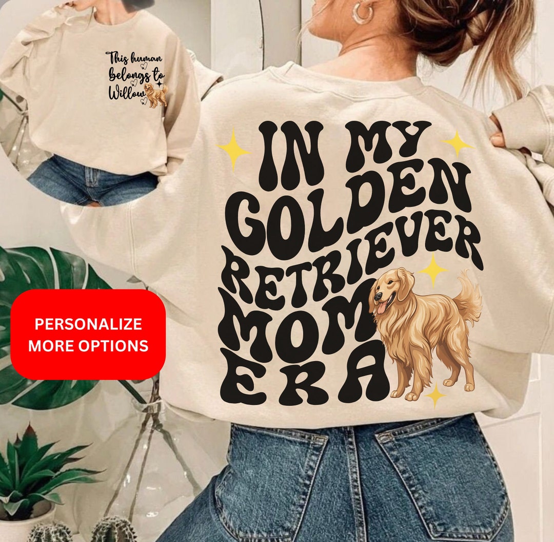 Custom Golden Retriever Dog Mom Era Shirt Gift Retriever Mama Tshirt ...