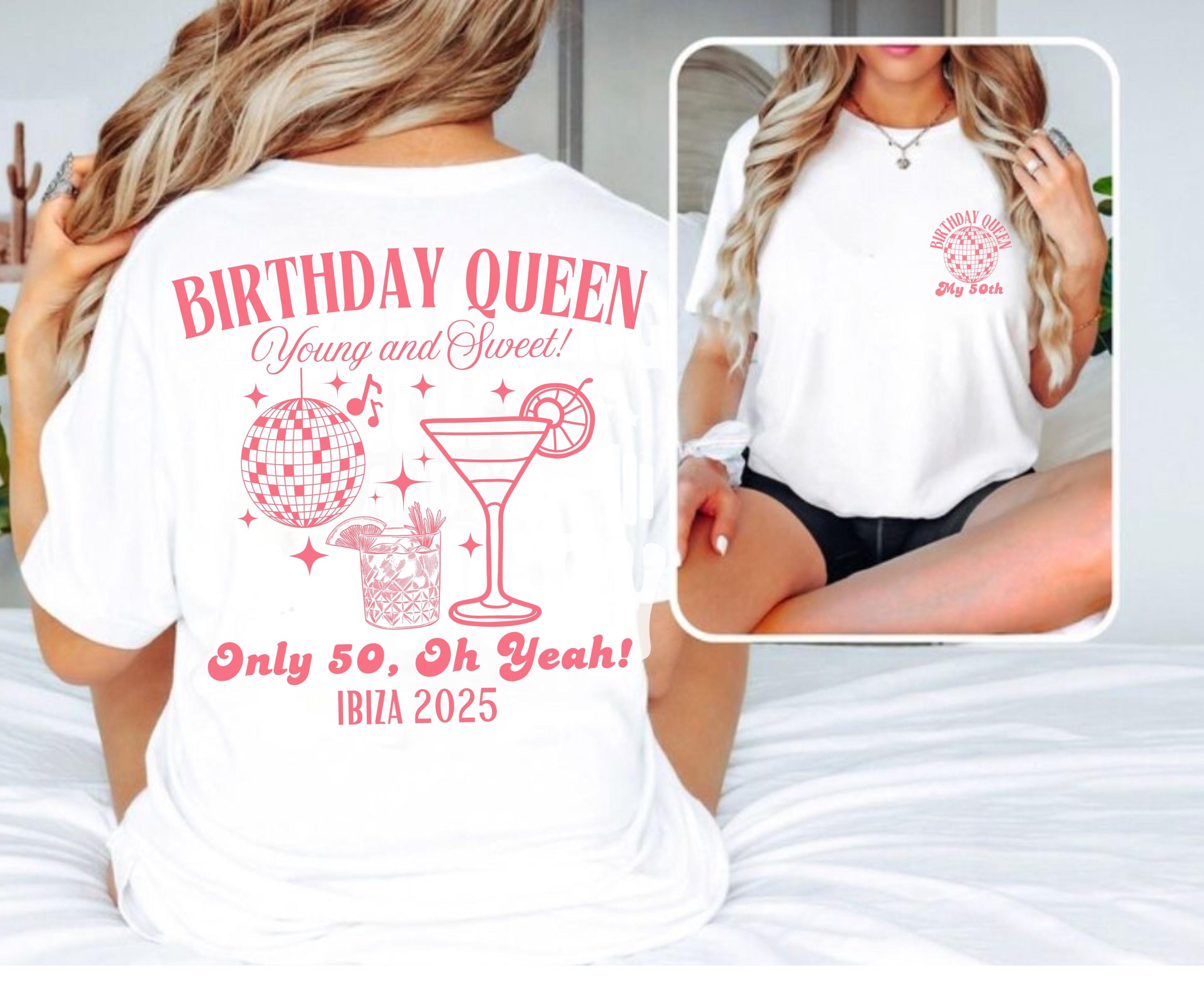 Personalized 50th Disco Birthday Party T Shirt Tops Custom 80s