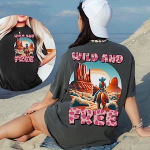 Trendy Cowgirl Shirts gift for her | VSCO Western Themed Cowgirl Hat and Boots Tshirt | Retro Cowboy Party COUNTRY Tee shirt gifts for women