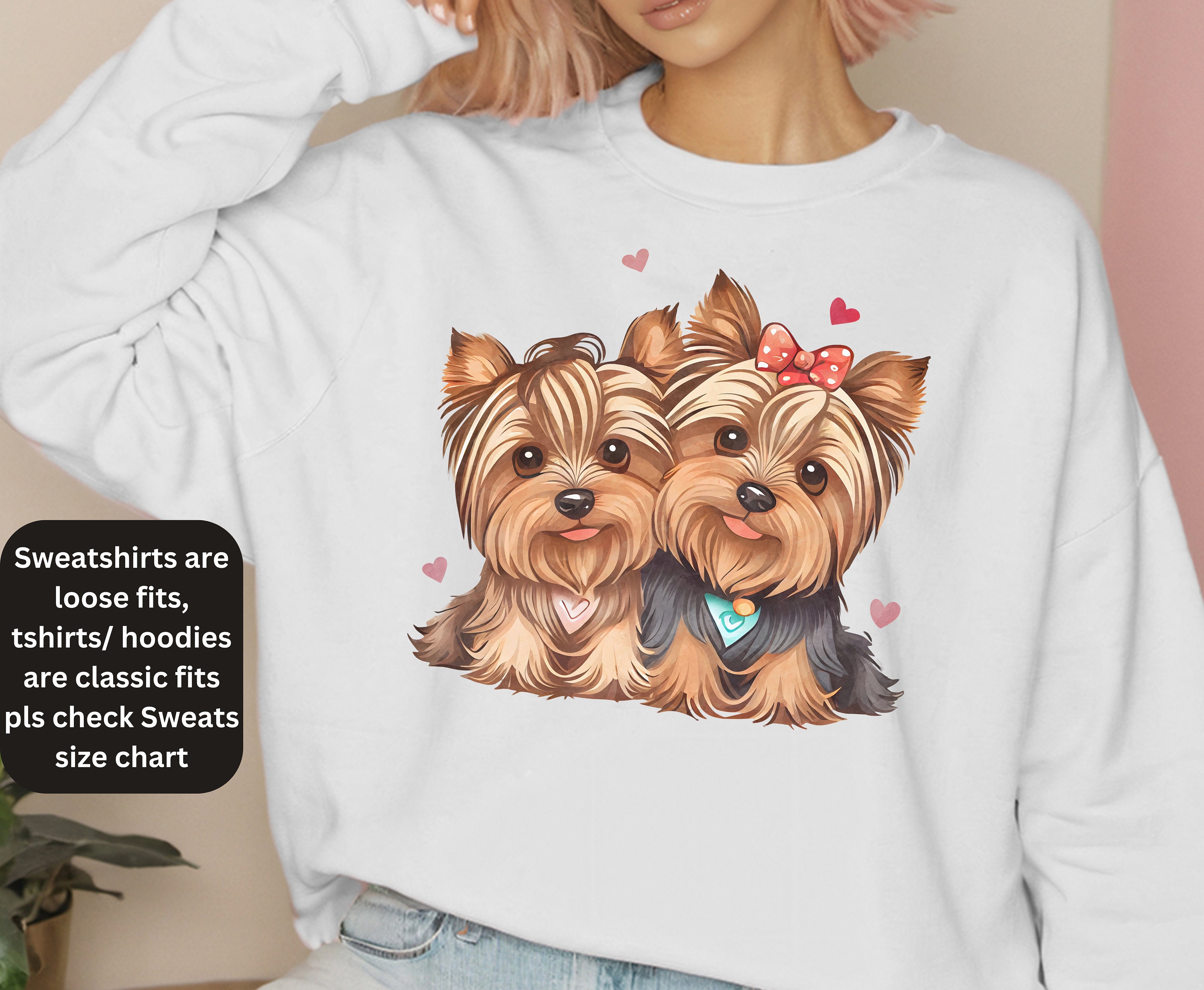 Cute Yorkshire Terrier Dog T Shirt for Yorkie Mom Pet Dad Gift 