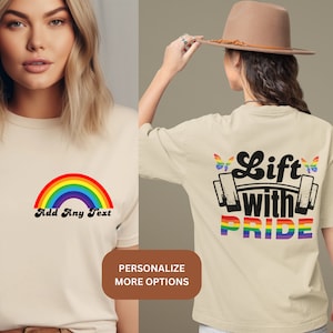 Personalized Pride Workout Shirt, Unisex LGBTQ+ Gym Shirt Pump Cover gifts for Queer Friend, LGBTQIA Shirts Hoodie Weightlifting Tank Tops