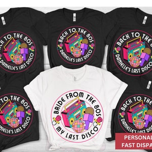 80s Themed Bachelorette T Shirt Retro Groovy Back to the 80s Bridal Hen Party Retro Last Rodeo Shirts Colorful Tee gift for Bride Bridesmaid