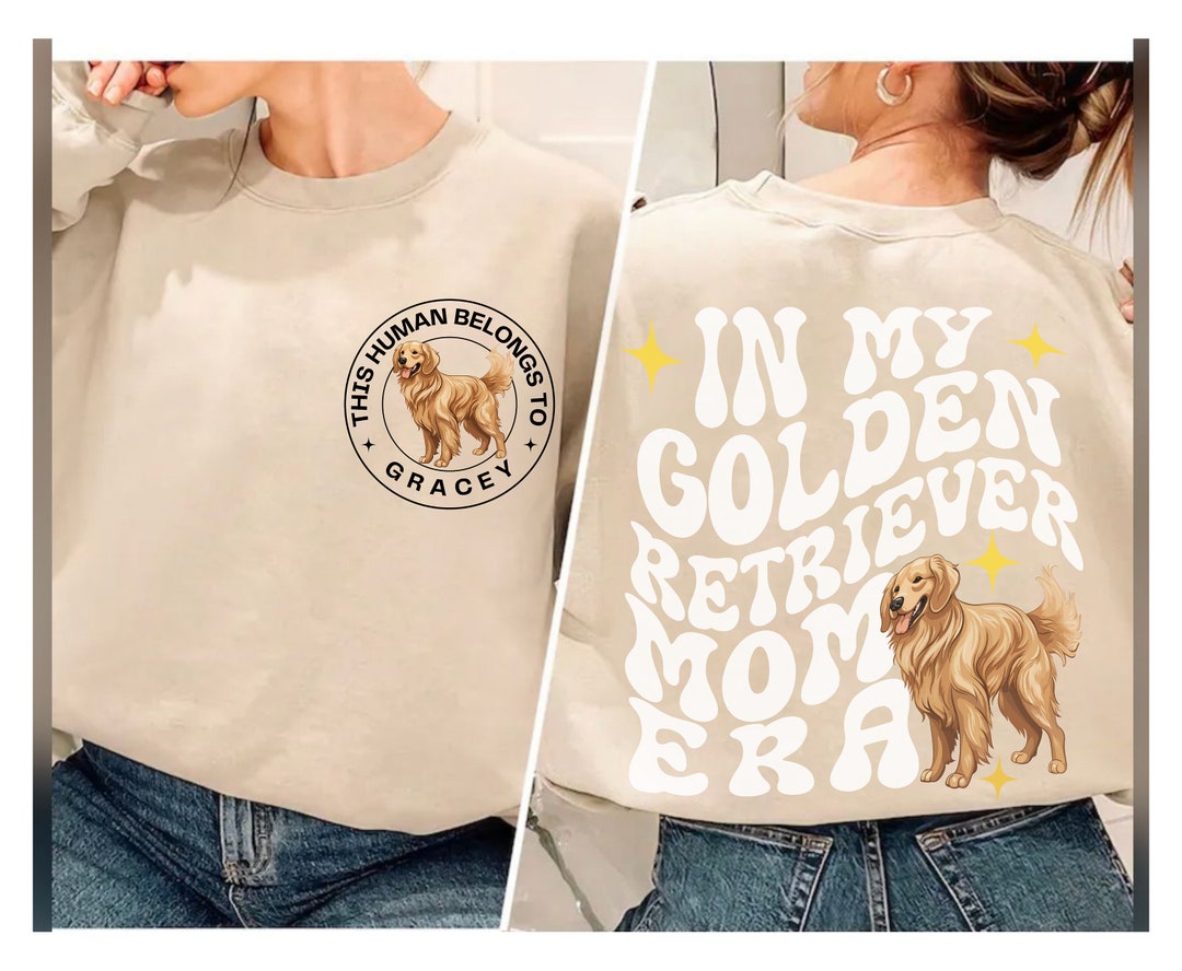 Custom Golden Retriever Dog Mom Era Shirt Gift Retriever Mama Tshirt ...