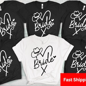 Western Themed Hen Party T Shirts, Team Bride T Shirt, Hen Party Shirts, cowboy Party Shirts, Bachelorette Shirts, Cowgirl bride Gifts